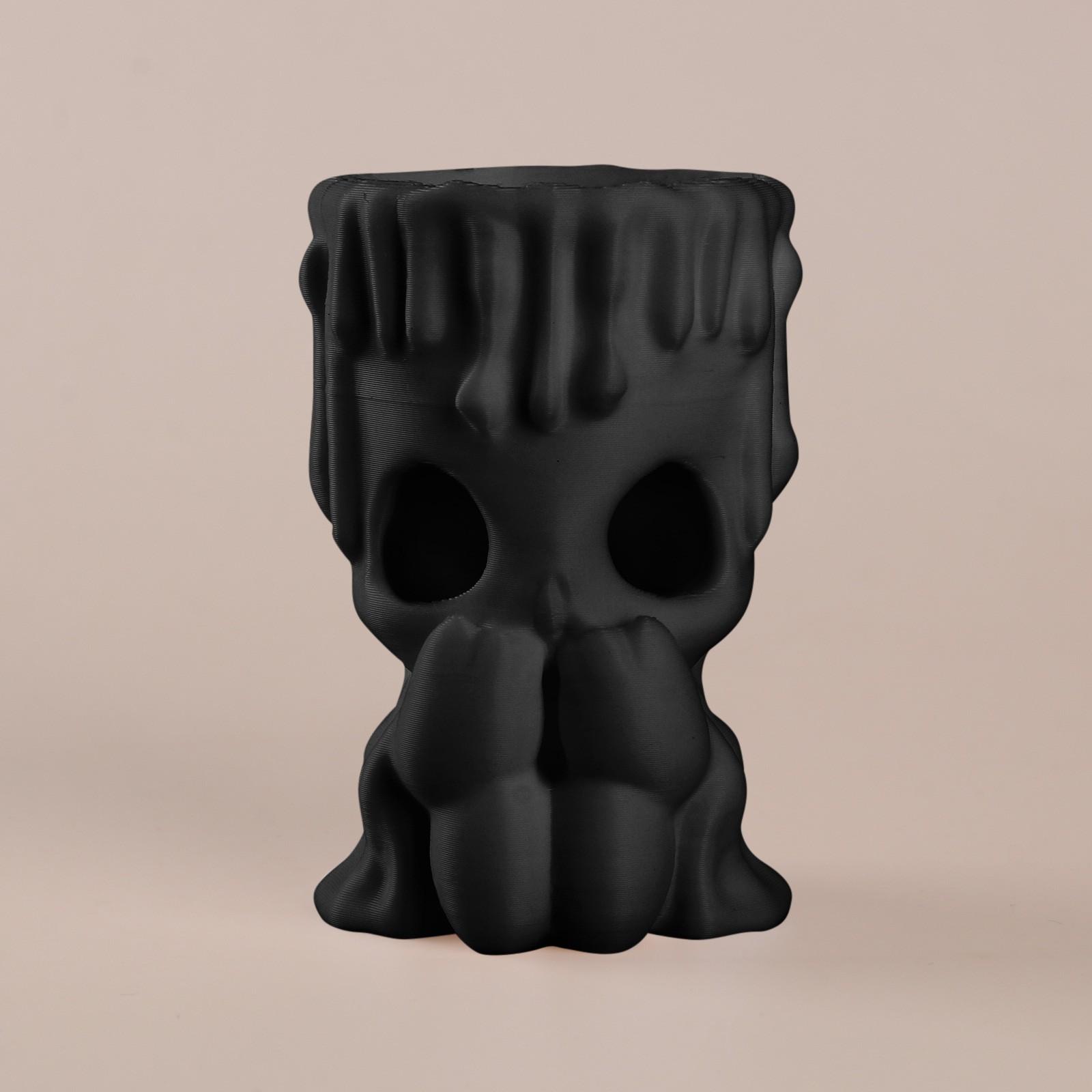 

Милая игрушка-подсвечник, напечатанная на 3D-принтере, для домашнего декора One Size чёрный