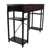 Computer Desk Retro Style Convenient Drawer Versatile Sturdy Structure Office Computer Desk Gaming Study Writing Table