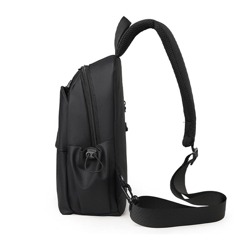 Jednobarevná náprsní taška Pánská taška přes rameno Voděodolná crossbody taška