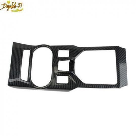 Carbon Fiber Gear Shift Box Panel Cover Trim Fit For Subaru Crosstrek XV 2018-22