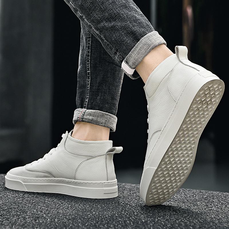 Новые мужские высокие кроссовки мужские люксовые брендовые удобные скейт-кеды мужские — фото 5