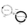 2 stuks/set Hartvormige Magneet Hanger Armband Koppels Liefde Betekenisvol Natuursteen Armbanden Sieraden 8MM Elastische Pulsera Cadeau Nieuw