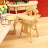 1:12 Dollhouse Miniature High Chair - Toddler Dining Chair Model Toy