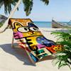 Colorful Cartoon Cat Design A Must-have Beach Towel for Beach Travel