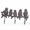 Bird Hook Rack Rustic Coat Decorative Cast Iron Key Holder for Homeowners, Entryway,