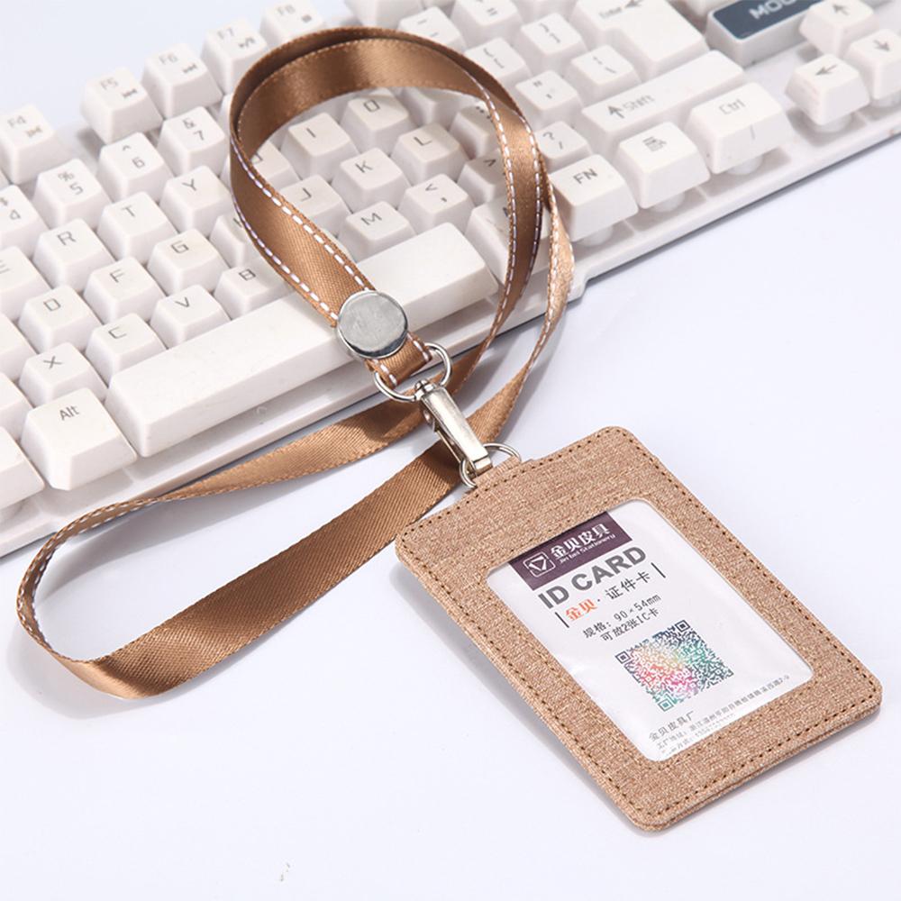 Wallet Coin Bag Lanyards ID Badge Holder Credit Card Holder Strap Card holder Protect Cover Bag