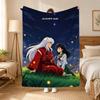 Inuyasha Anime Throw 240G Flannel Blanket, Suitable For Sofas, Beds, Offices,  Exquisite Gift Blankets
