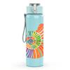1PC Colorful Nautilus Shell Art 750ml Color Plastic Sports Water Bottle Leakproof Flip Straw Lid Suitable for Sports Office Home Use