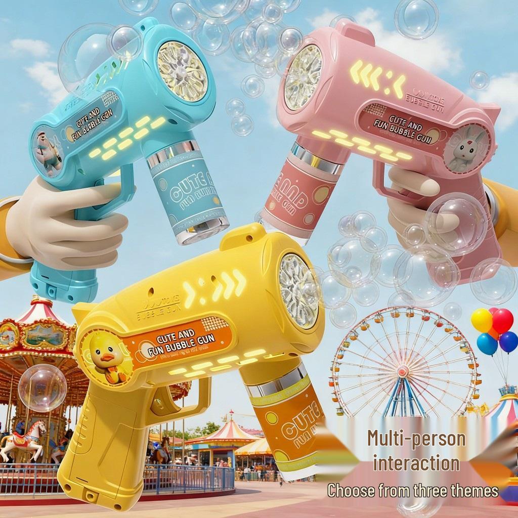 2025 Automatic Gatling Bubble Gun: Trendy Handheld Toy for Kids