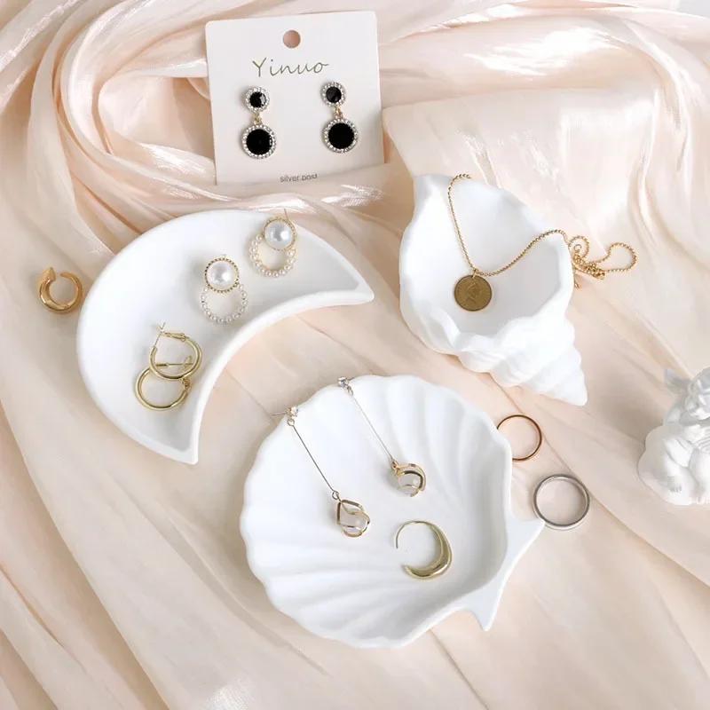 Gesso Irregular Joias Bandeja Criativa Prato para Joias Adereço para Fotos de Joias Organizadores de Mesa Prato para Joias