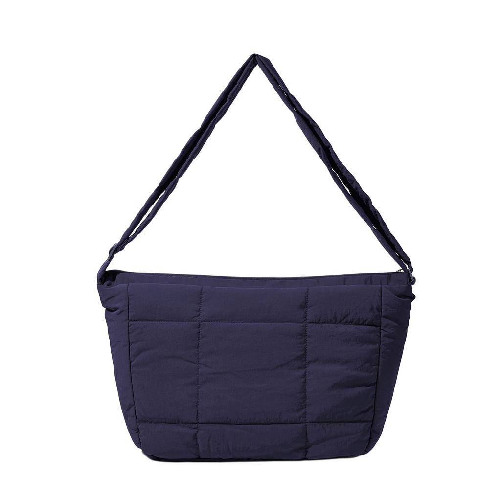 New Lee Fabric Shoulder Bag Regular Women's Ginger Yellow/Ecru/Navy Blue LE240134M