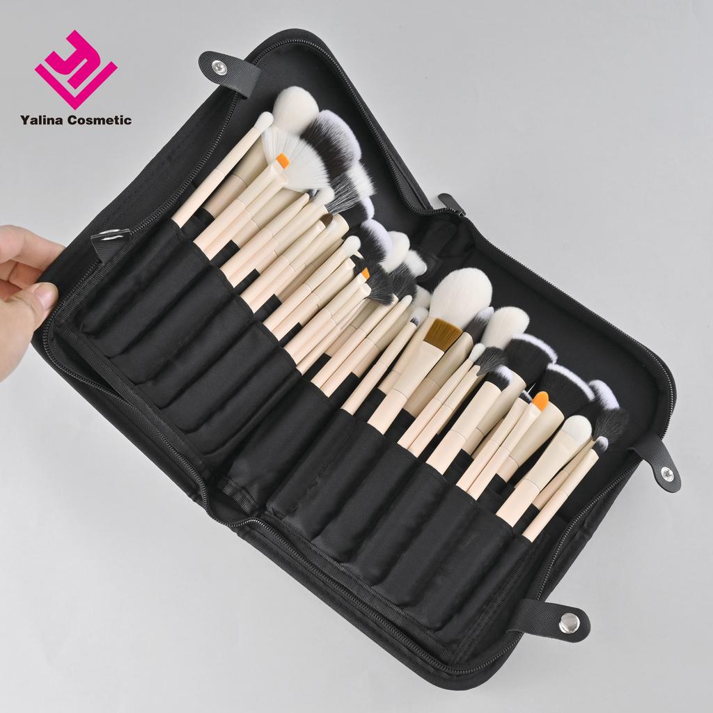 Private Label 42pcs Premium Synthetic Foundation Powder Makeup Brush Set With Bag