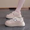 Hollow breathable bread shoes for women 2025 summer thick-soled soft Velcro muffin big head niche board shoes for women W18