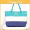 Women Stripe Canvas Handbag Summer Beach Shoulder Bags Messenger Tote Hand Bag