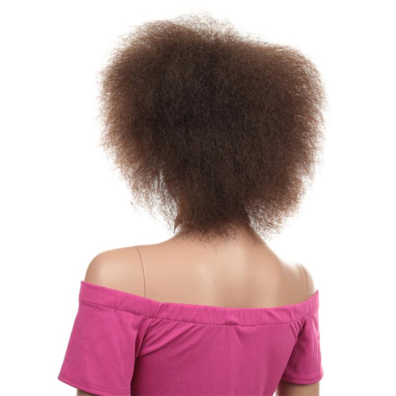 small red afro wig