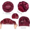 Pack of 4 Satin Hair Caps, Bonnet Sleep Cap, Sleeping Cap, Reusable Satin Bonnet, Elastic Hair Net for Sleeping for Women and Girls