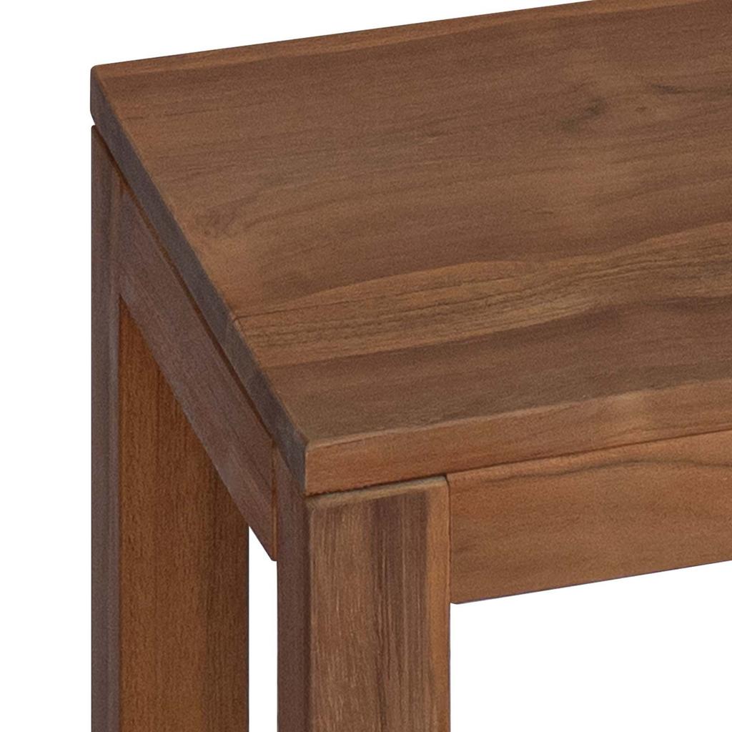 Plant Stand 3 Pcs Natural 25 X 25 X 80 Cm Solid Wood Teak