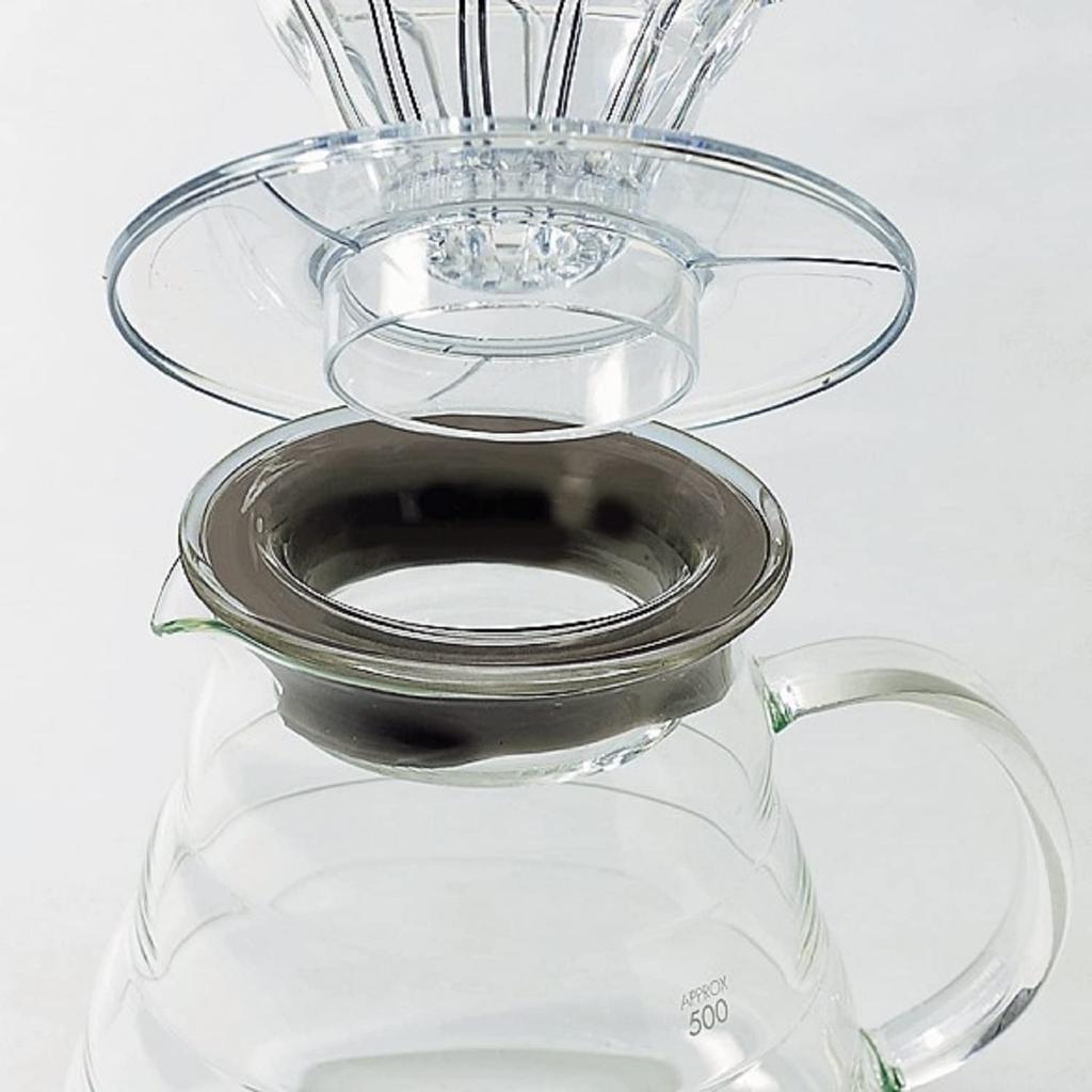 HARIO V60 Glass Server 800 Clear, 800ml, 2-6 Cups, Microwave Safe, XGSR-80-TB