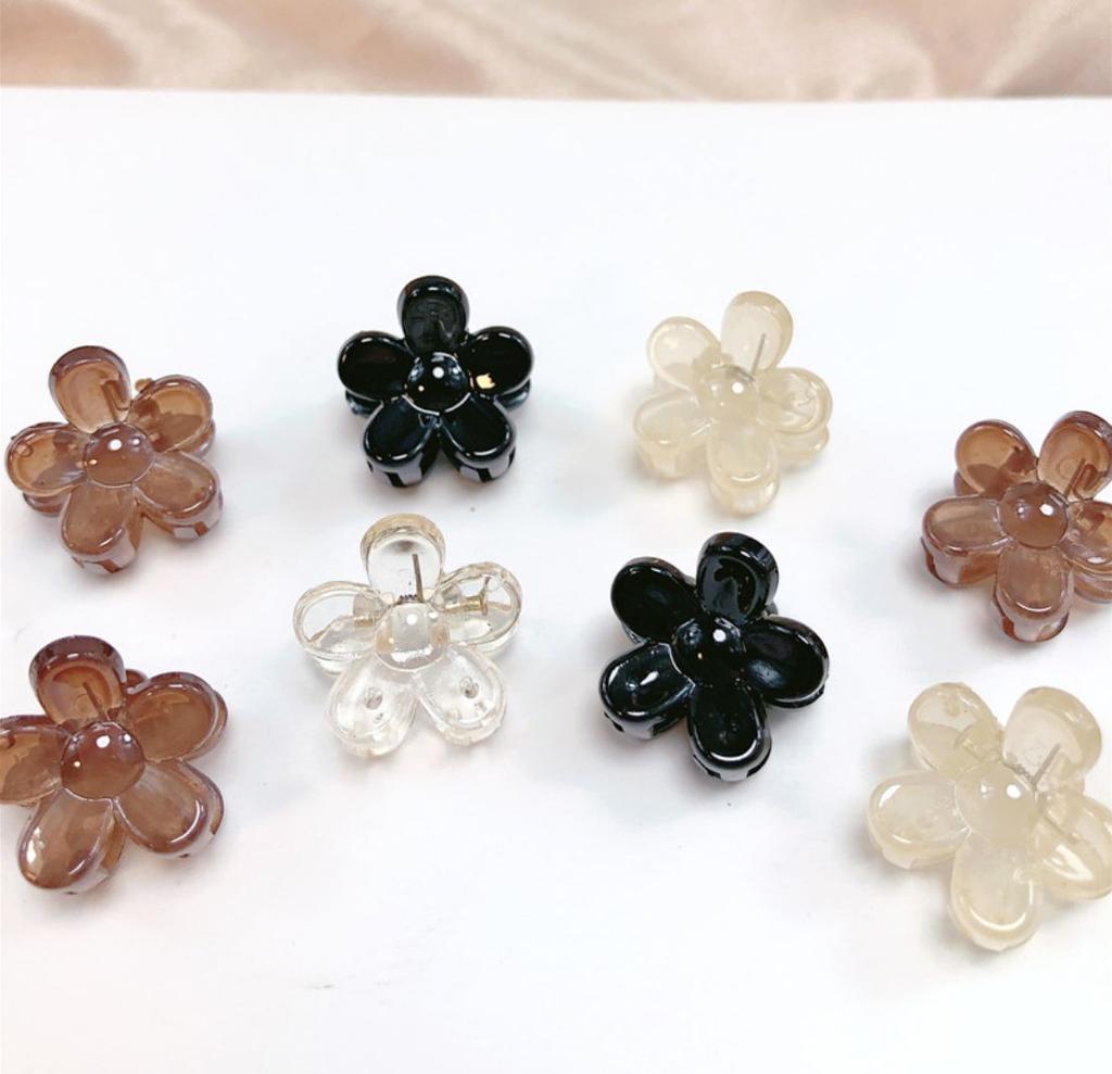 1 Stück Haarnadel Frauen Mädchen Kinder Koreanisch Kleine Krabbe Styling Acryl Mini Haarspangen Blume Kralle Haarspange