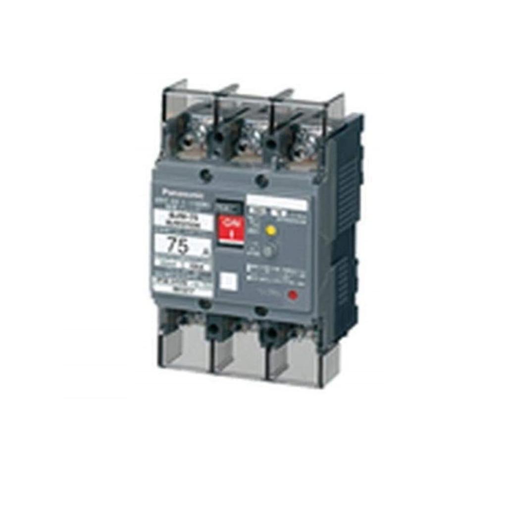 Panasonic BJW-75 Type 3P3E Earth Leakage Circuit Breaker with OC, 75A 30mA, and Motor Protection, BJW3753K