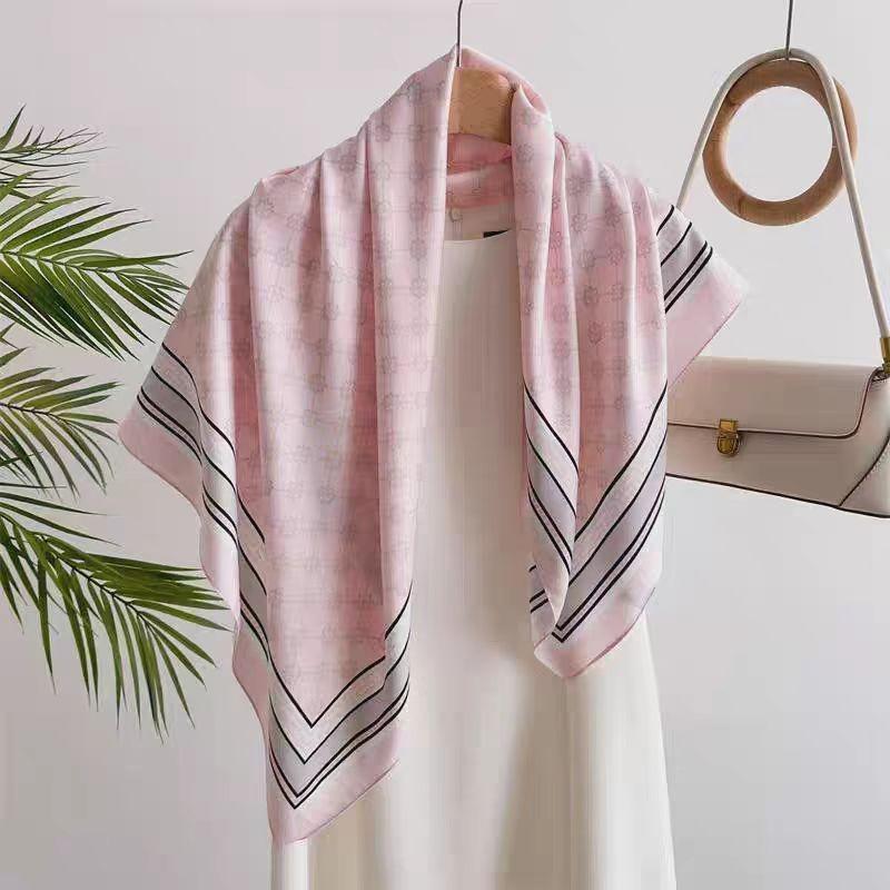 70 silk scarf square scarf high sense fashion versatile professional simulation silk small scarf versatile printed women's silk scarf