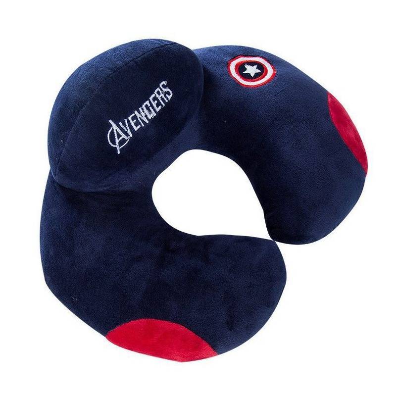 

Batman U Shaped Travel Pillow With Cotton Filling For Office And Nap Breaks Captainamerica