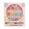 Shobido Pokémon PokéPiece Peel-Off Nail Polish Set (12 Colors) Pink with Birthstone Heart Stone