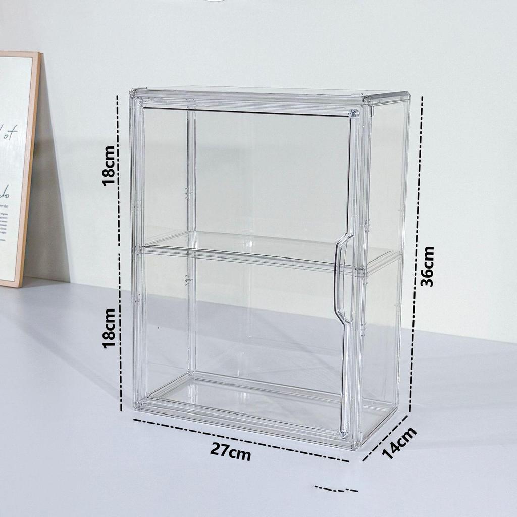 LABUBU Storage Box HD Transparent Plush Doll Clothes Vinyl Doll Macaron Blind Box Hanging