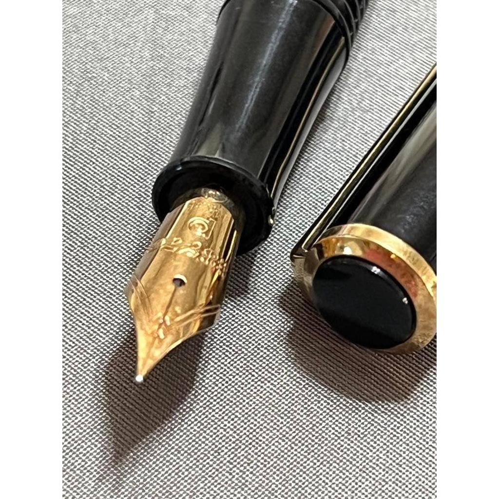 Used Rare New First Model PLATINUM 3776 Gathered Fountain Pen