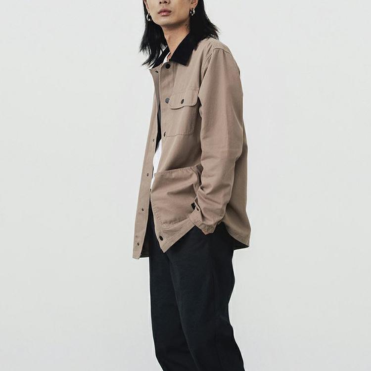 Vans Utility Multi-Pocket Outdoor Casual Jacket Men Jackets Khaki VN0A3WF1H3G