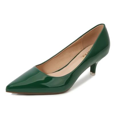 Nové dámske topánky na podpätkoch Elegantné dámske stredne vysoké lodičky so špicatou špičkou 5 cm módne lodičky pre ženy kancelárska čierna ružová červená