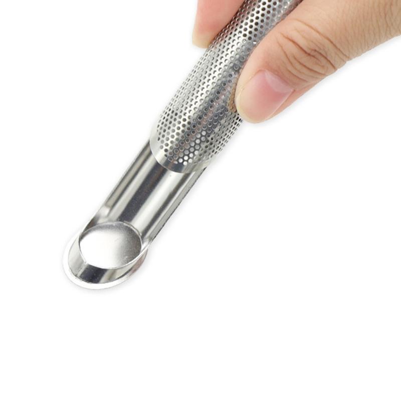 Pack of 2 Metal Tube Shaped Food Grade Teas Filter 304 Stainless Steels Pipes Teas Diffuser For Spices Hot Beverages