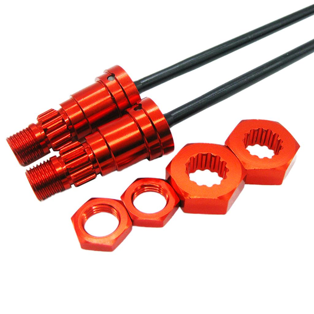 2pcs 1/5 Front Rear Universal Drive Shafts Aluminum Alloy for Traxxas