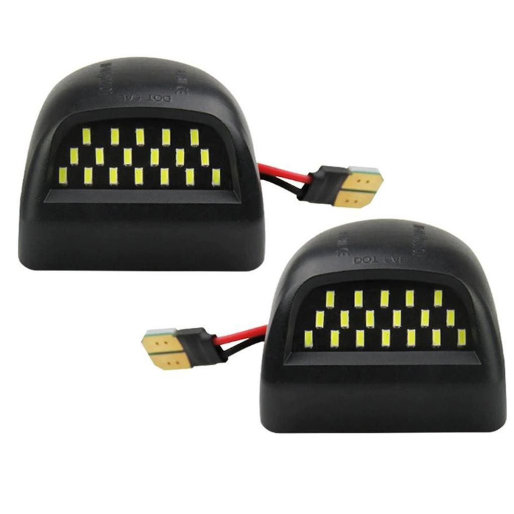 2pcs LED License Plate Light Tag-Lamp Assembly Replacement,Superior Brightness Clarity LED License Plate Lights