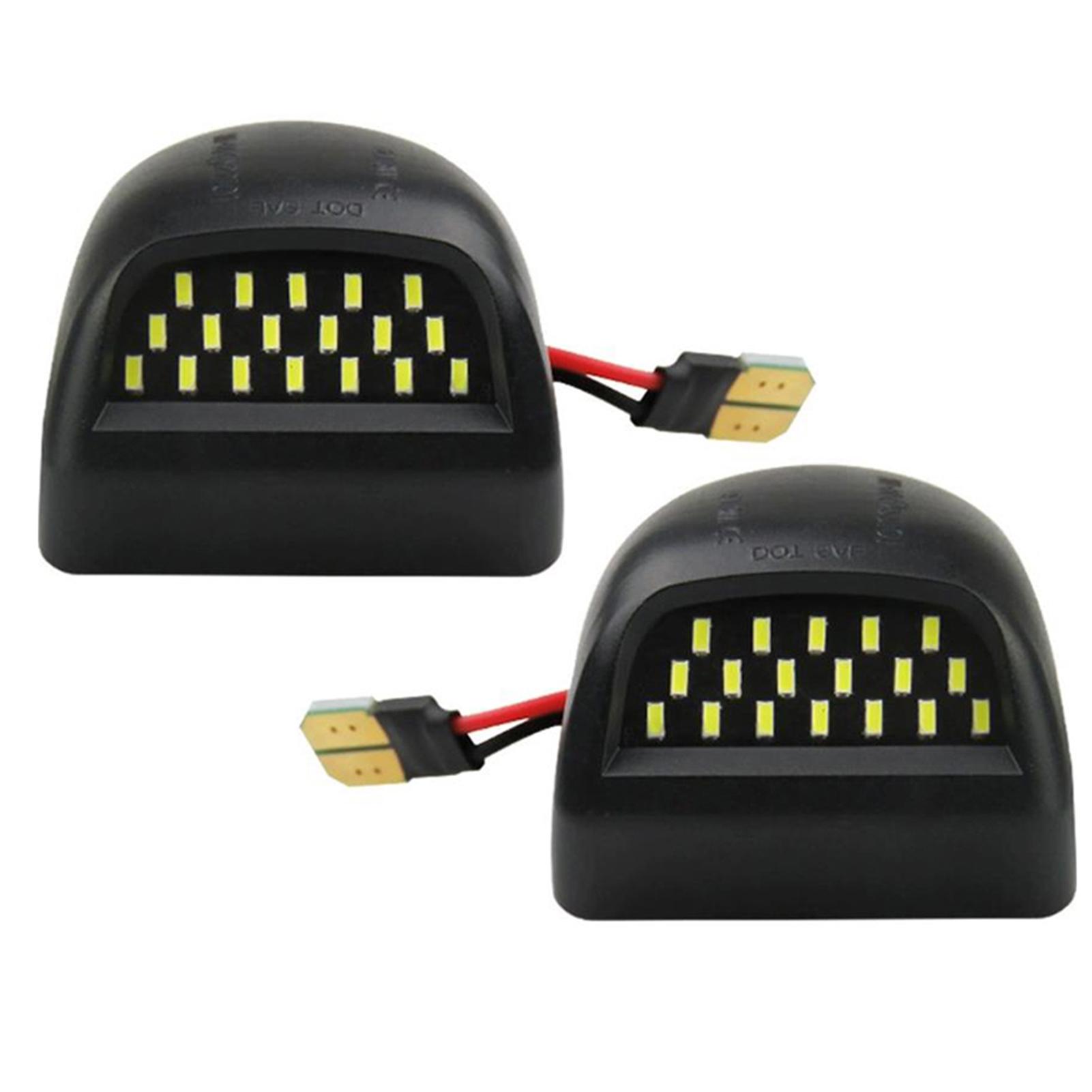 2pcs LED License Plate Light Tag-Lamp Assembly Replacement,Superior Brightness Clarity LED License Plate Lights