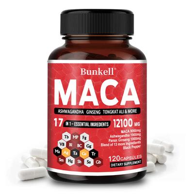 Maca, Black Pepper, Ginseng Root 12100mg 120 Capsules