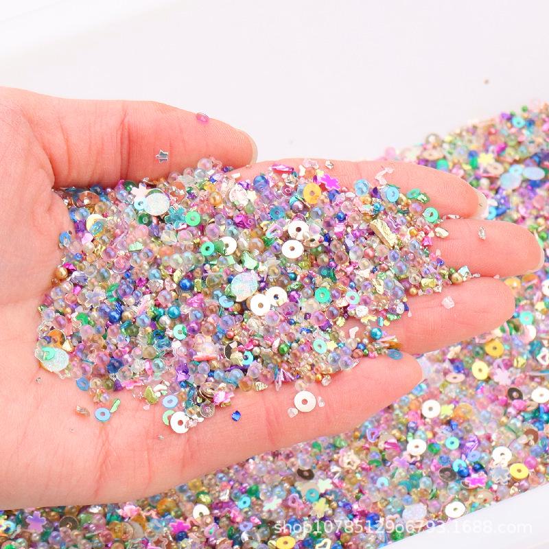 

Irregular Glass Pebbles 0.8-4mm for DIY, Slime, and Nail Art 10g Premium Pack