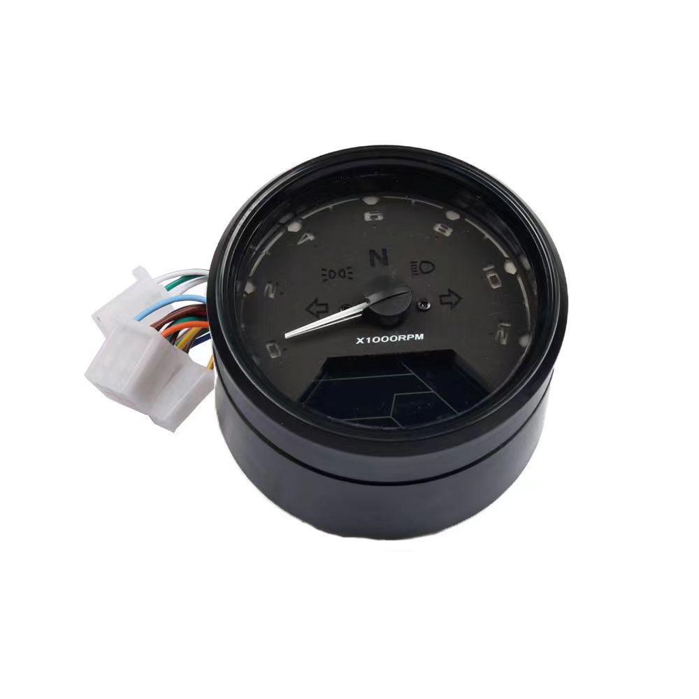 Universal Motorcycle LCD Speedometer Odometer Tachometer with Oil Gauge