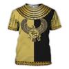 T-shirt Ancient Egypt Gods Goddesses Pharaoh Men T Shirts 3D Print Short Sleeve Gym Tees Unisex Pullover Tops