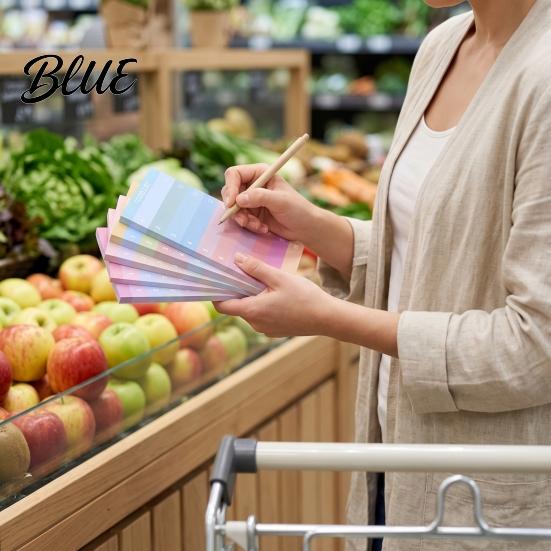 Portable to Do List Gradient Checklist Sticky Notepad Self-stick To-do Pads Macaron Color Self Stick Note Pads Tearable Planner Memo Pad for