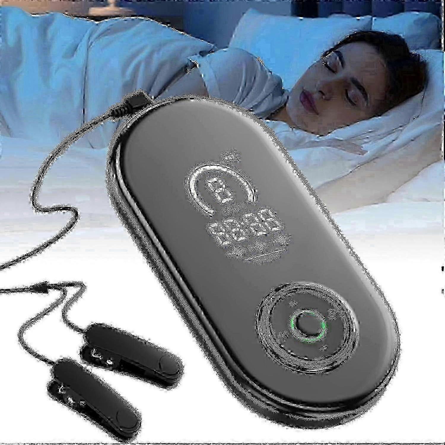 Vagusnerv-Stimulationsgerät zur Schlafhilfe & Angstlinderung - Ohrclip-Mikrostromtherapie bei Müdigkeit & Stress - Tragbares Schlafgerät