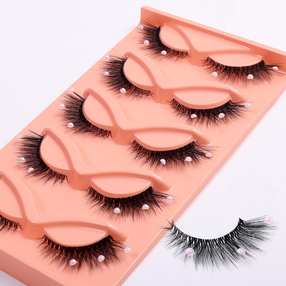 Transparent Stem False Eyelashes 5 Pairs Of Stage Decoration Eyelashes Eyelashes