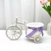 Cesta de Flores Pequena em Forma de Triciclo Decoração para Festa de Casamento Cerimônia Armazenamento de Flores de Bicicleta Decoração de Mesa para Casa Escritório