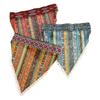 Floral Head Kerchief Scarf Ethnic Style Triangle Head Scarves Stretch Women Turban  Summer