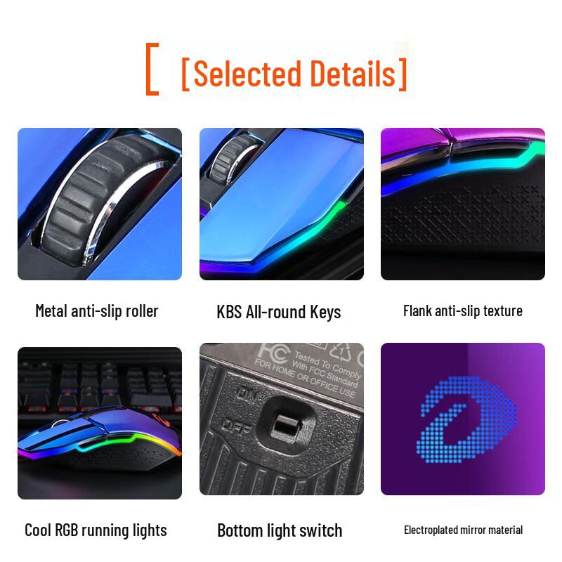 Dareu EM915 V5 KBS Wired Gaming Mouse