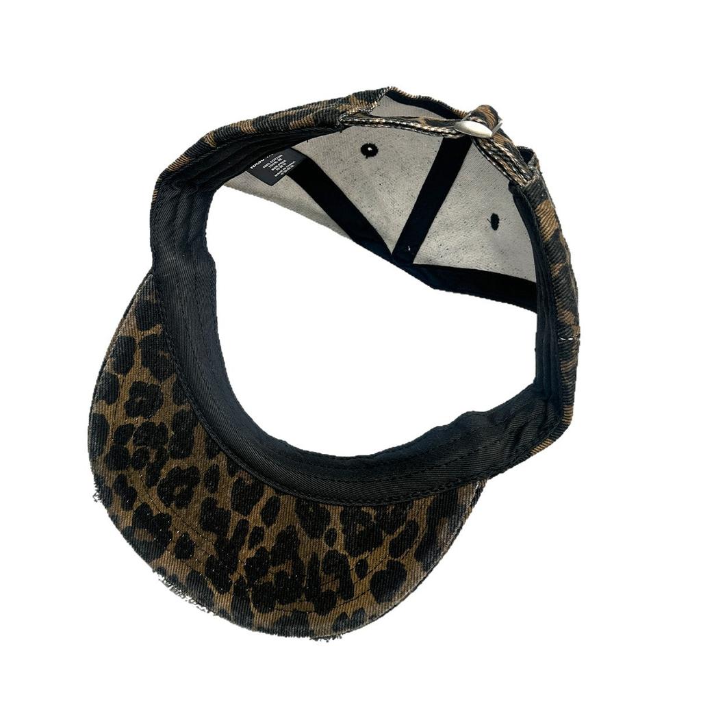 Four Seasons Hole Wind Camouflage Leopard Print Patch Alphabet Baseball Cap Men And Women Sunshade Flat Brim Street Cap