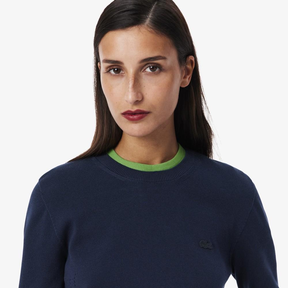 Lacoste Women's Light Cotton Crewneck Sweater AF4145-56G166