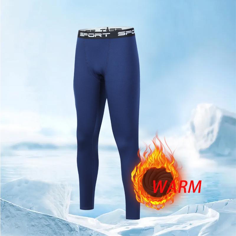 Conjunto de Capa Base Cálida de Secado Rápido para Hombre para Otoño/Invierno - Ideal para Montañismo, Senderismo y Running