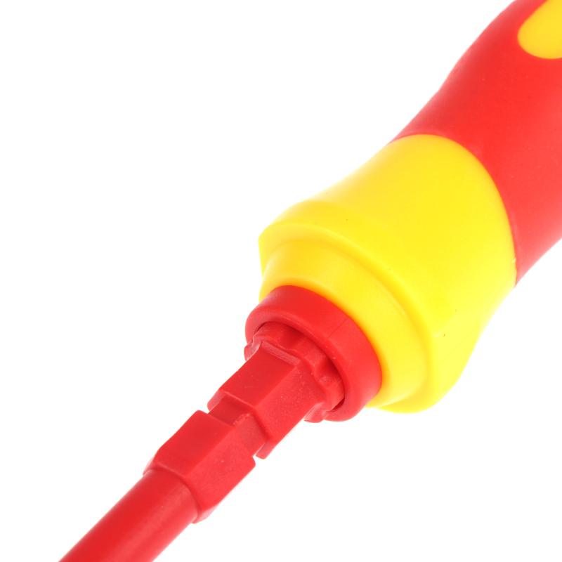 Insulated Screwdriver Set Ergonomic Anti-slip Handle Multi-Function for Automotive Repair Home Electrical Projects