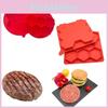 Multi-functional Square Silicone Hamburger Patty Mold For Easy Burger Creation And Storage